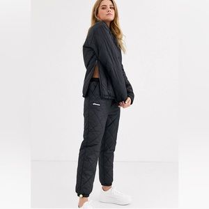 Ellesse tracksuit bottoms in quilting